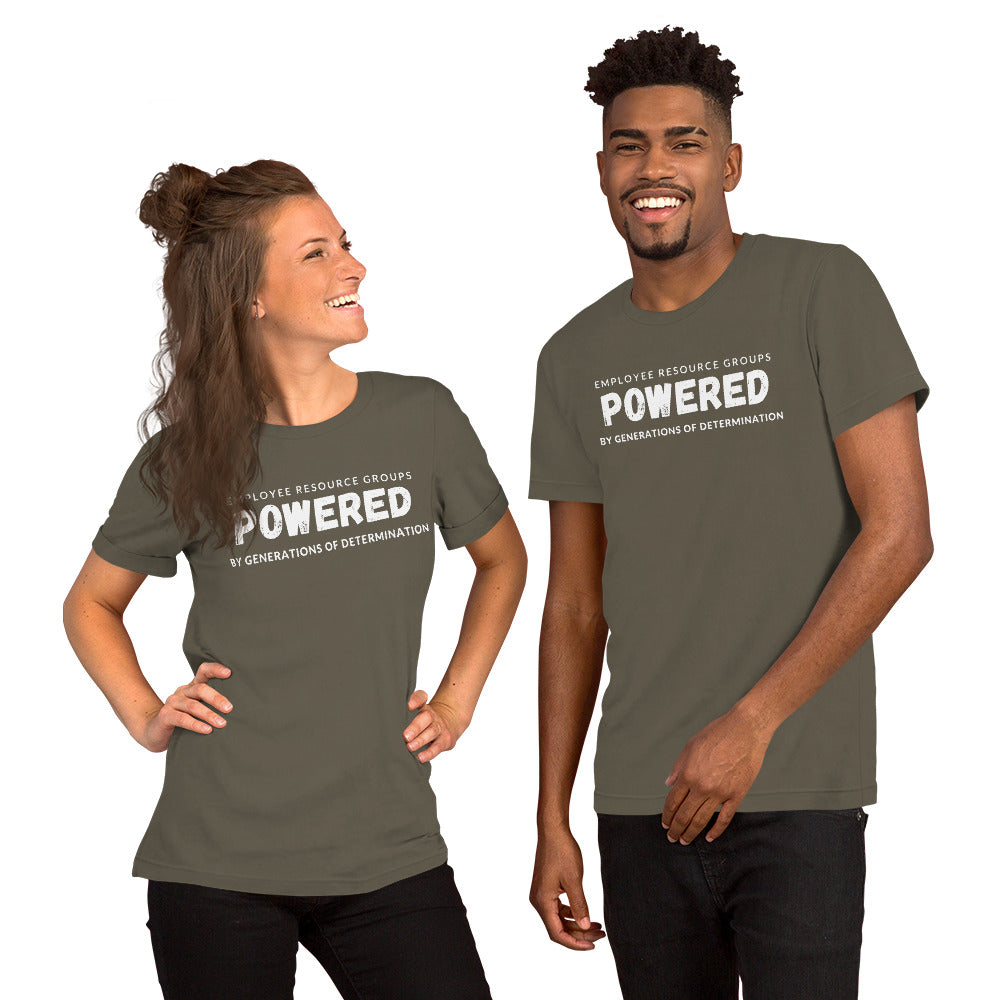 Unisex t-shirt - Employee Resource Groups Powered by Generations of Determination