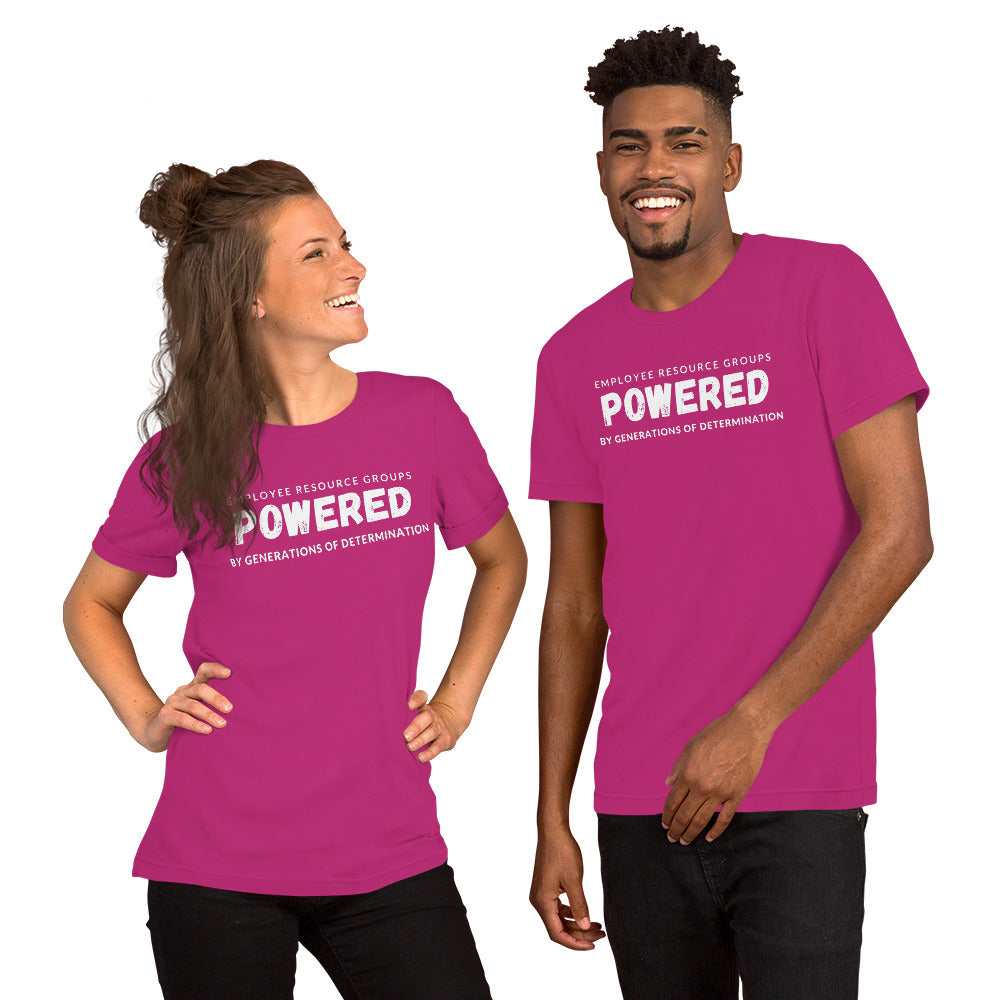 Unisex t-shirt - Employee Resource Groups Powered by Generations of Determination