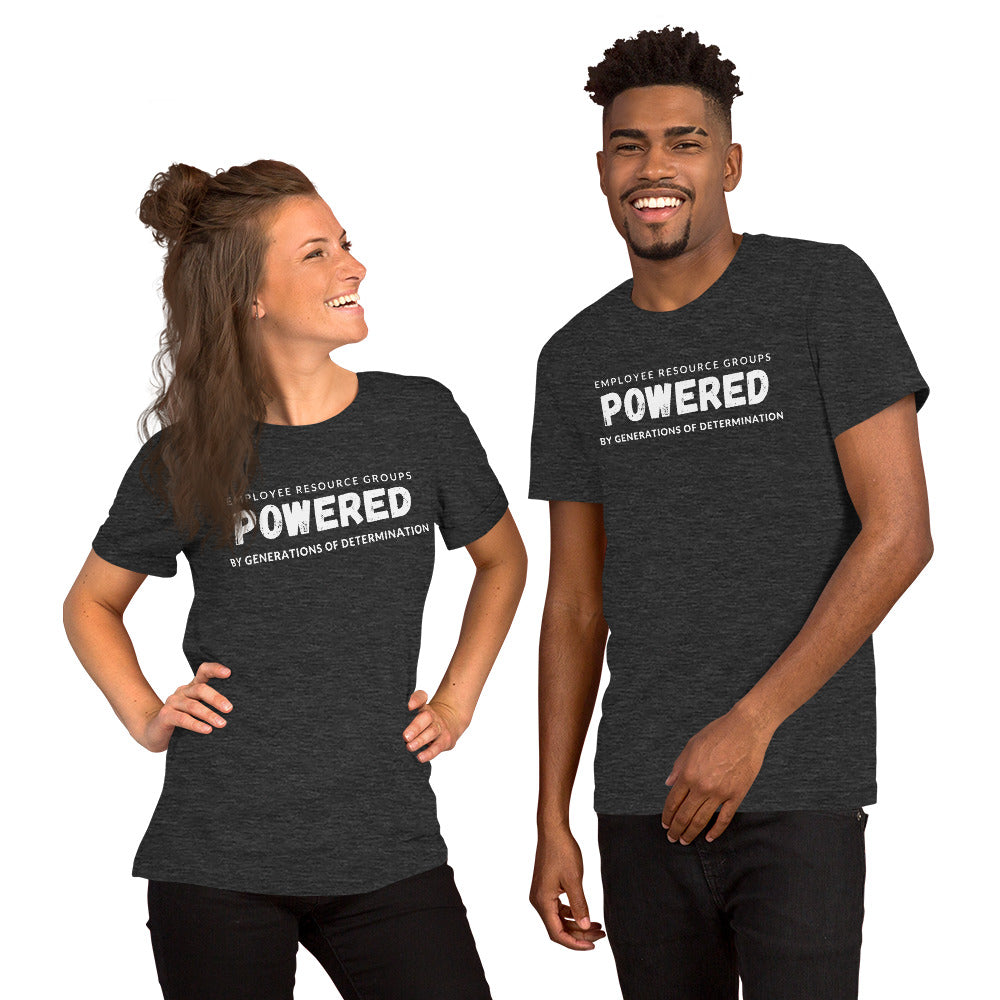 Unisex t-shirt - Employee Resource Groups Powered by Generations of Determination