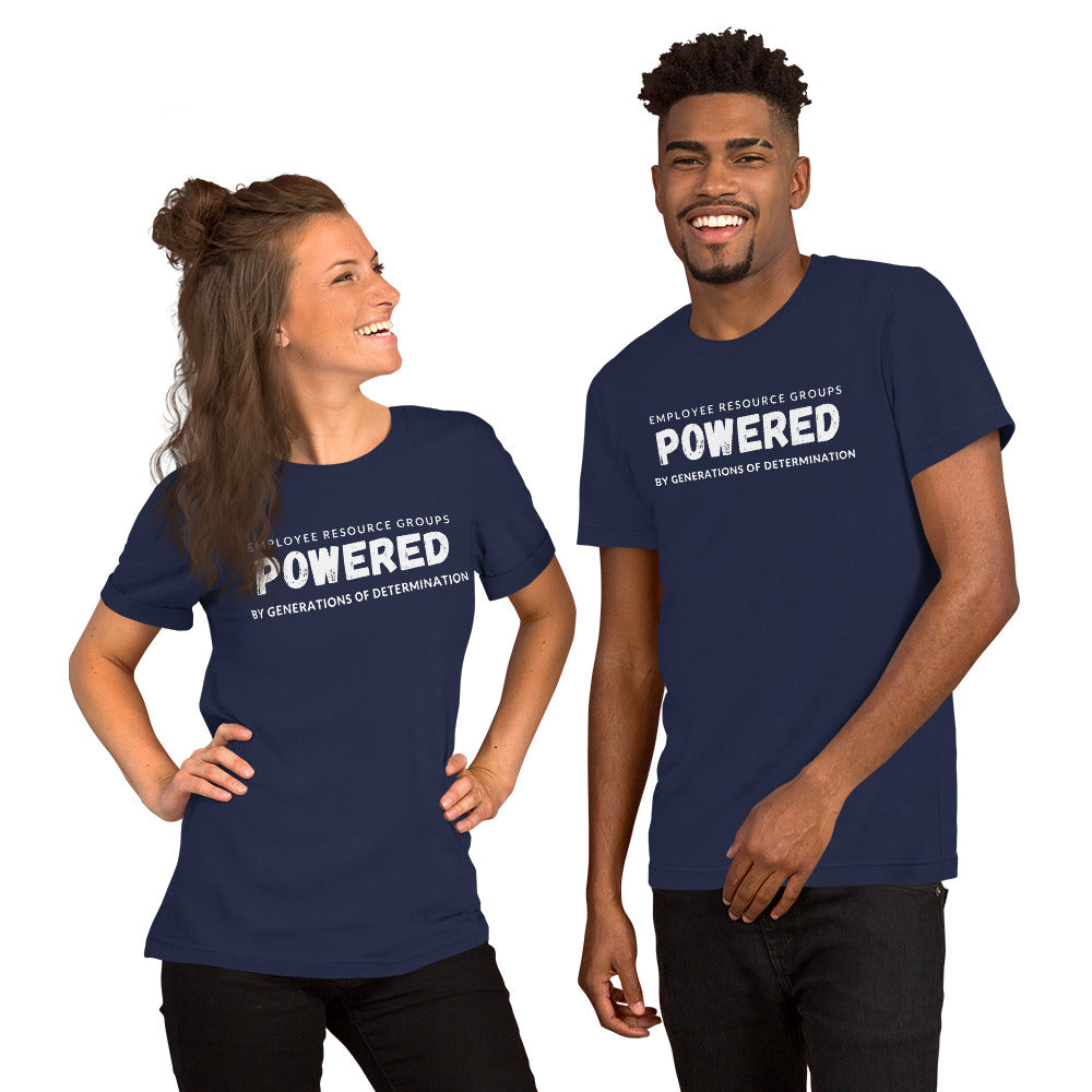 Unisex t-shirt - Employee Resource Groups Powered by Generations of Determination