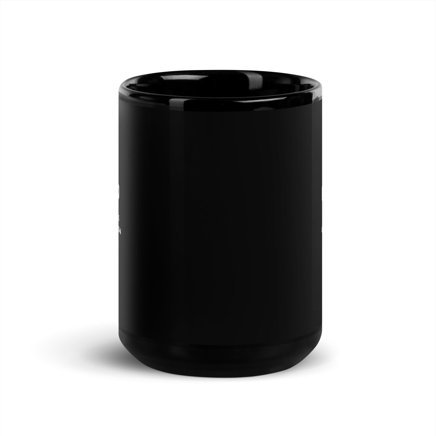 I Am Powered by Generations of Determination Black Glossy Coffee Mug