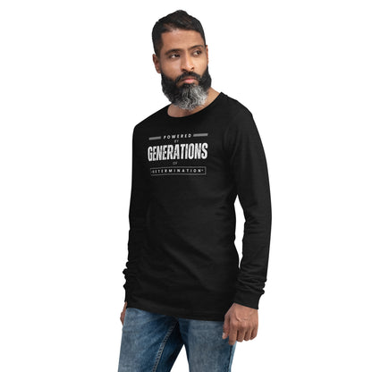 Unisex Long Sleeve Tee Powered by Generations of Determination