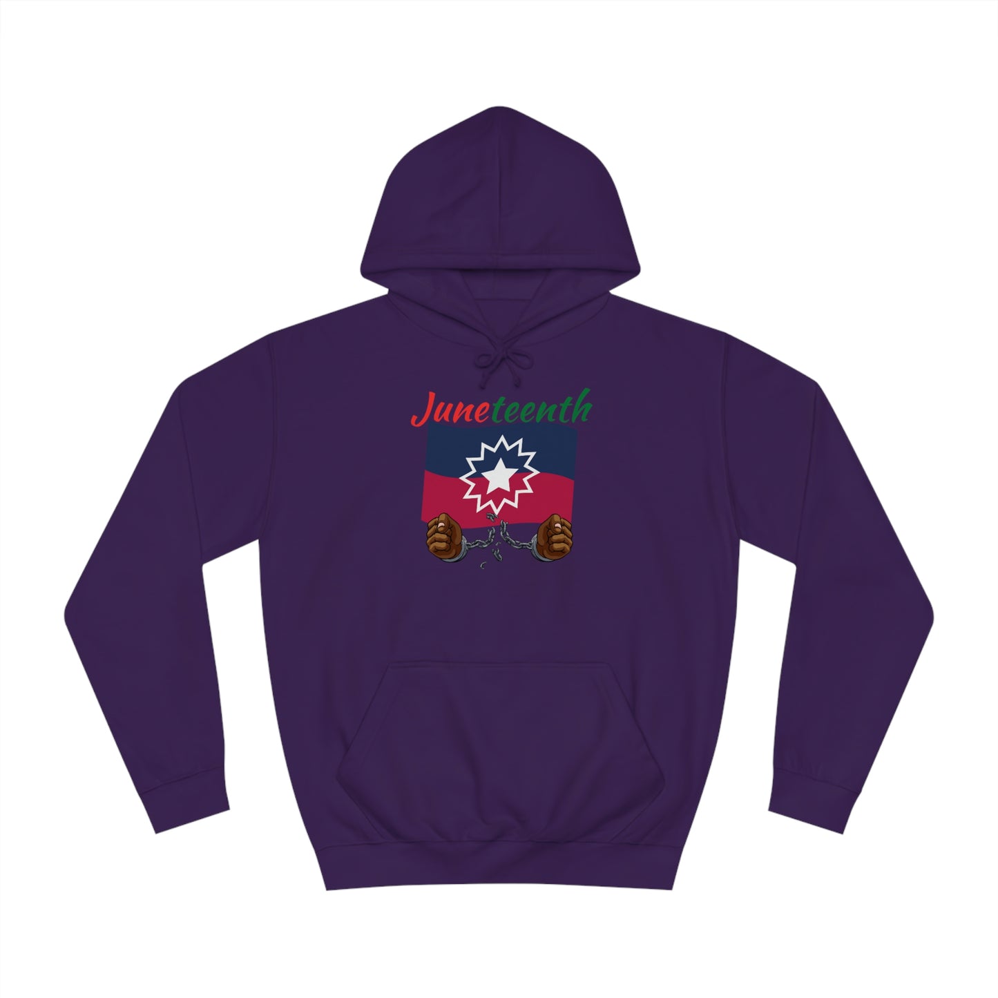 Juneteenth Breaking the Chains Unisex College Hoodie