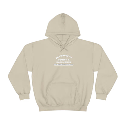 Diversity Equity Inclusion Unisex Hooded Sweatshirt