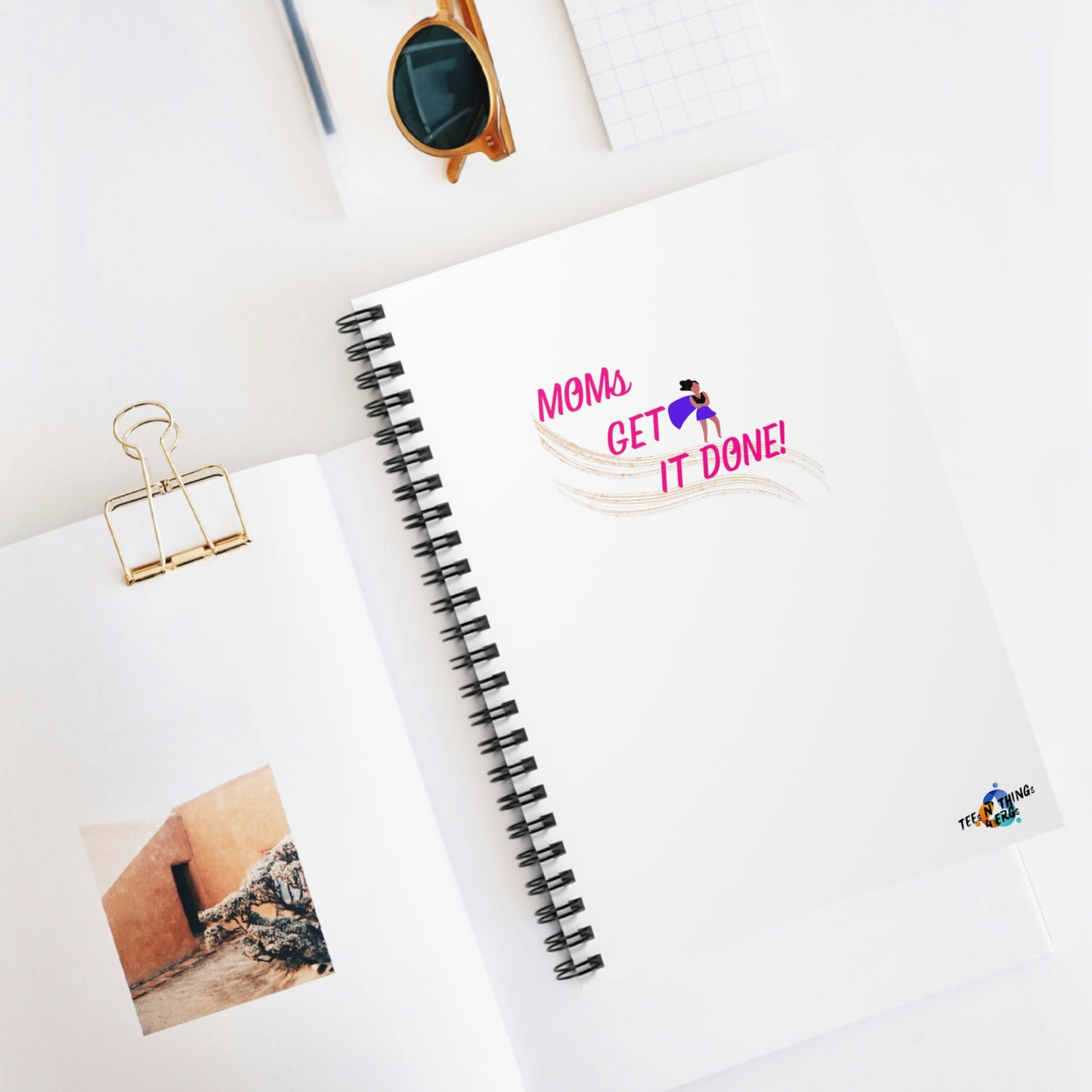 Moms Get It Done Spiral Notebook - Ruled Line